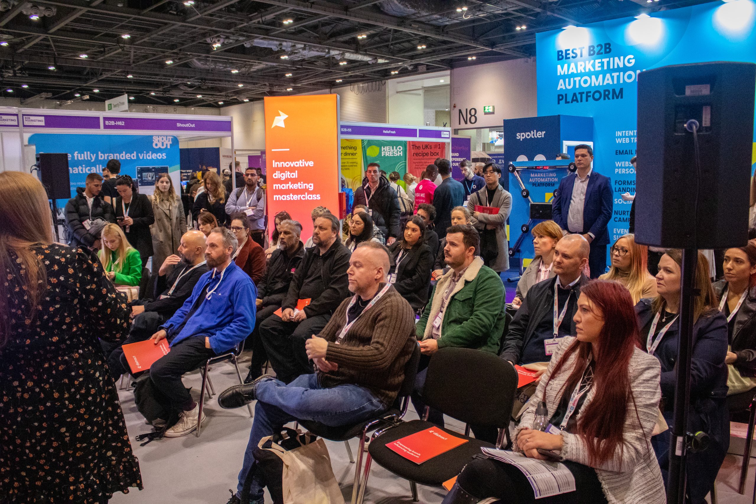 A crowd of attendees at the B2B Marketing Expo in London